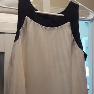 Cream and black summer dress